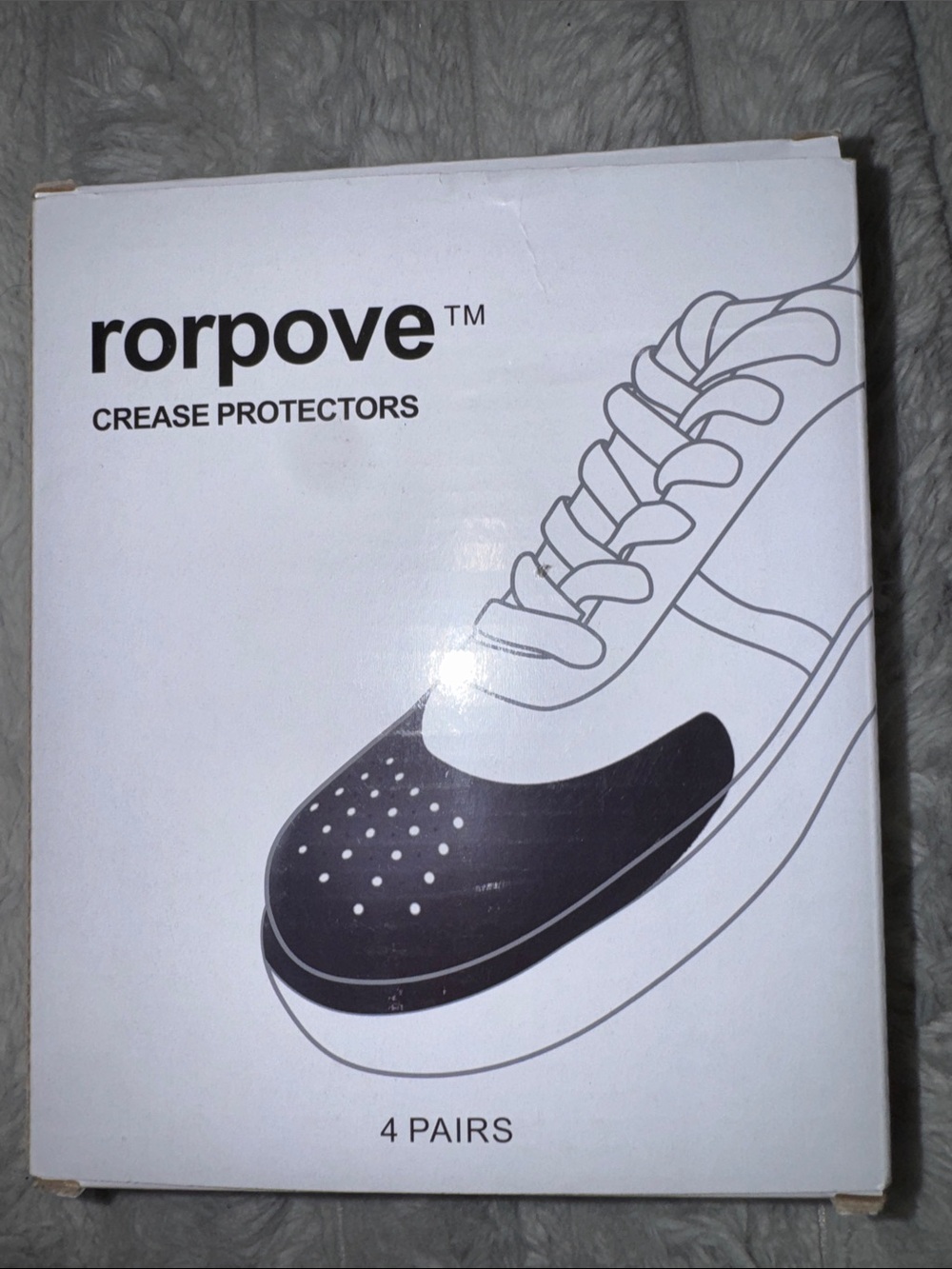 Rorpove Women's Crease Protectors — Black (4 Pairs)